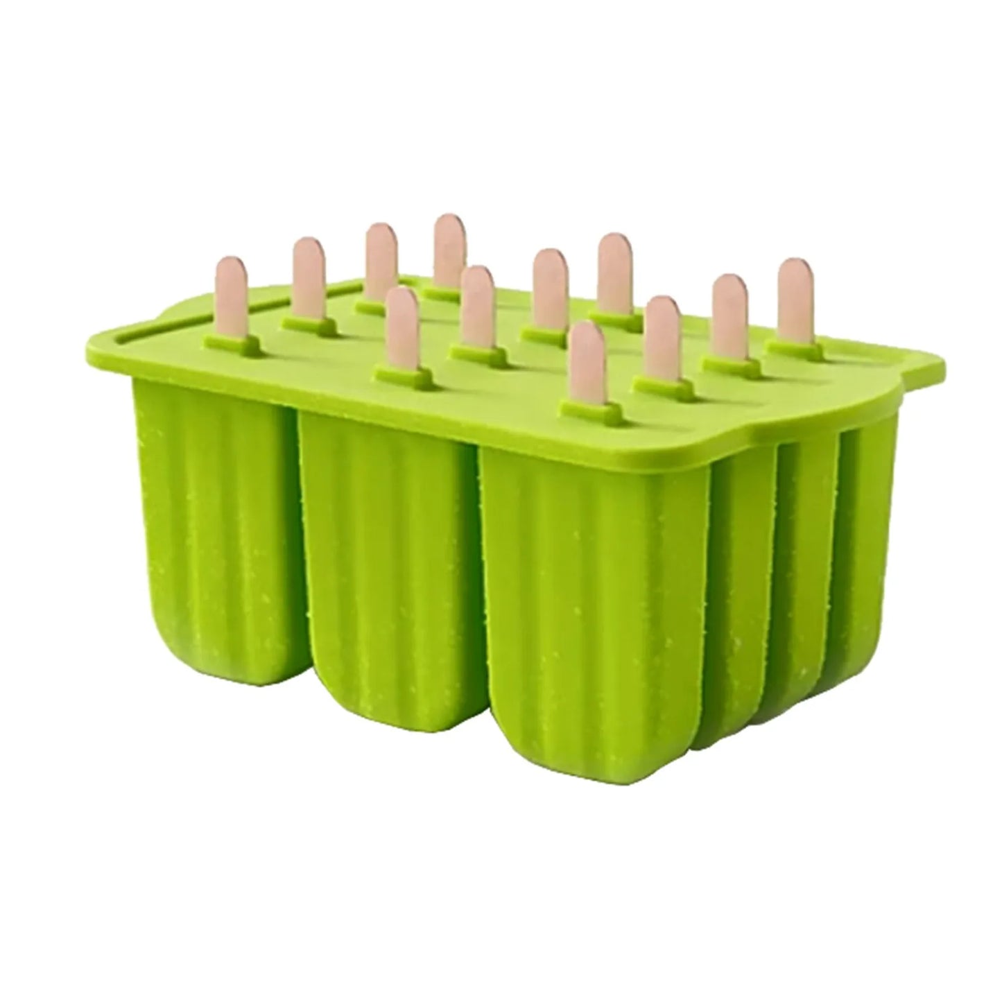 Deep Popsicles Molds 12 Pieces Silicone Popsicle Maker Molds Food Ice Molds with Ice Cream 50 Popsicle Sticks Moulds