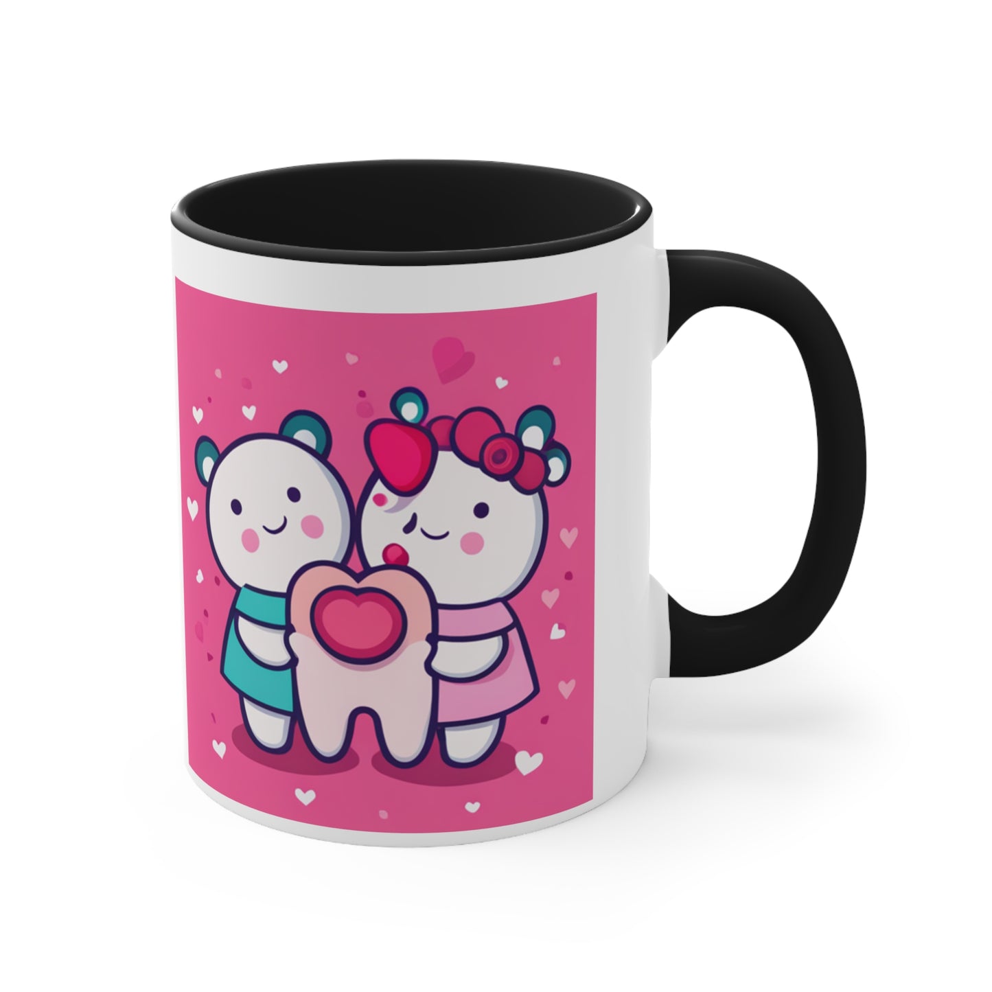 Valentine's Day Coffee Tea Mug Accent Coffee Mug, Love You Mug 11oz