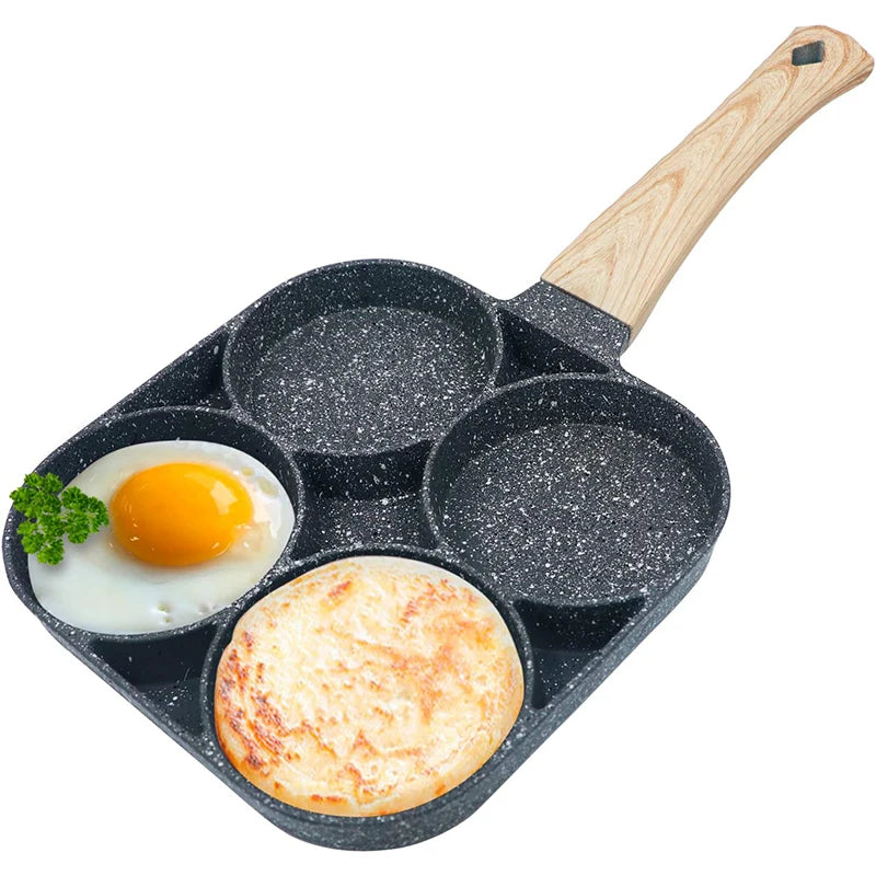 Nonstick Egg Frying Pan with 4-Cups Cookware for Gas Stove and Induction Cooker