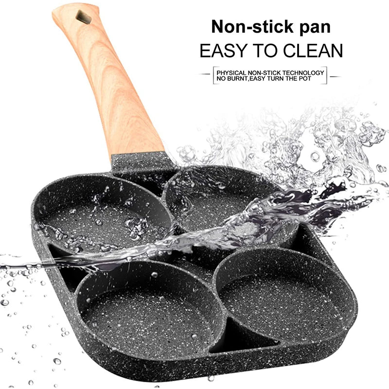 Nonstick Egg Frying Pan with 4-Cups Cookware for Gas Stove and Induction Cooker