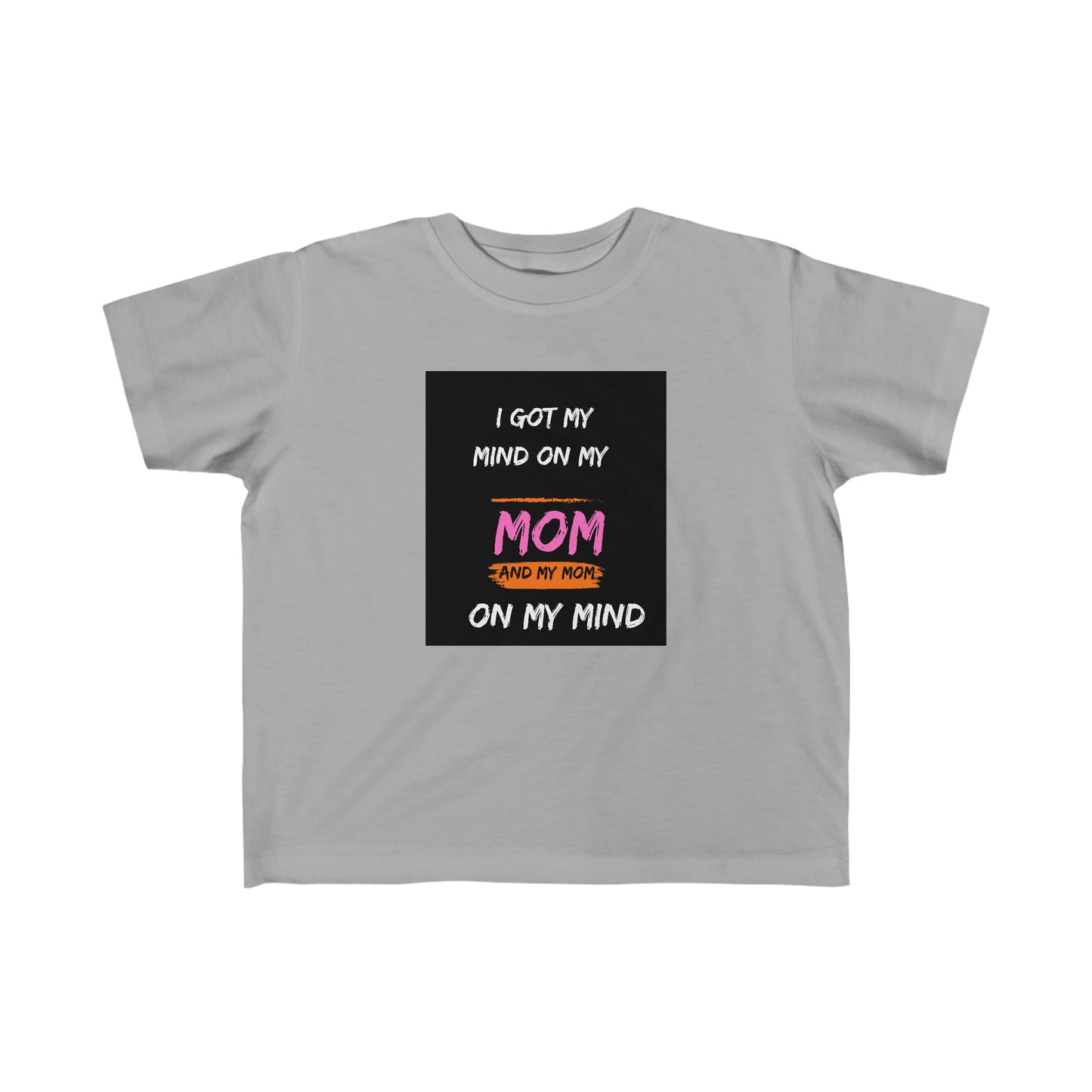 Kid's Fine Jersey Tee Mom on my mind kids tshirt