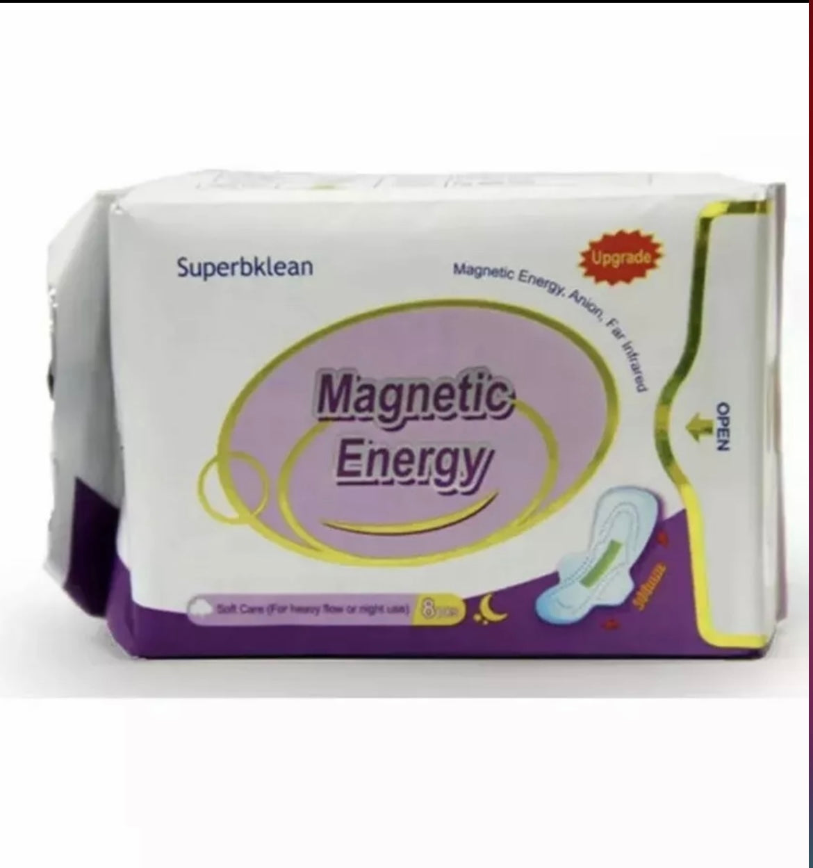 Longrich SuperbKlean Magnetic Sanitary Napkins/Pads/ Energy Panty Liners With Negative Ion/ Fights Infections/ Menstrual Cramps/Pains