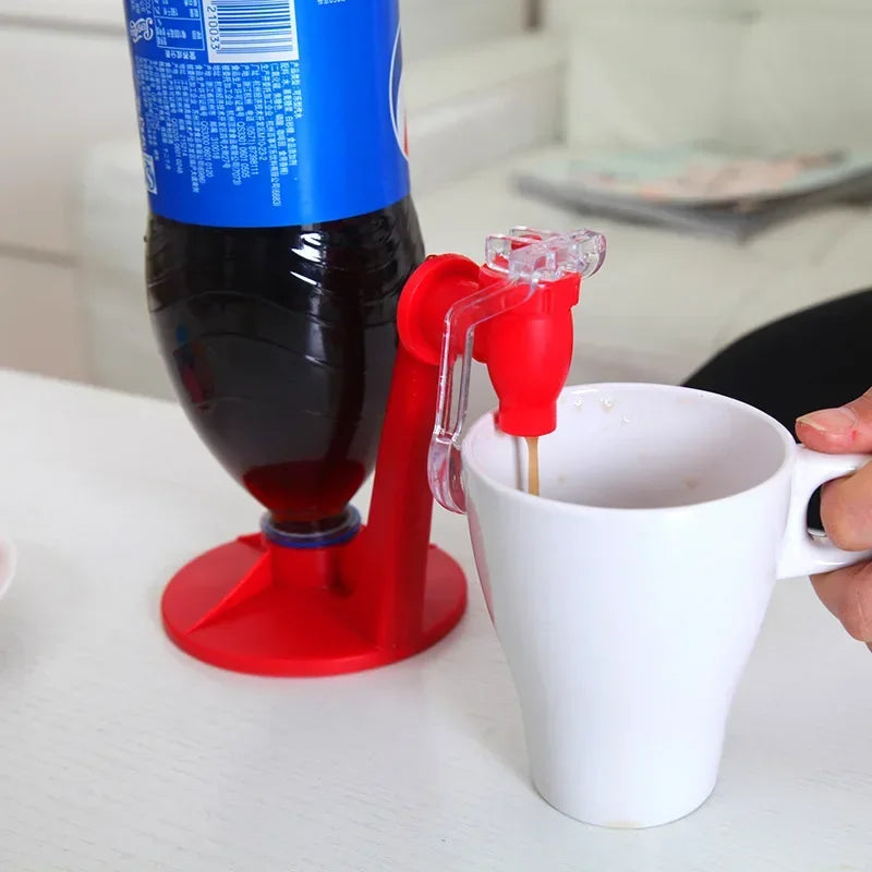 Soda Beverage Dispenser Bottle Coke Upside down Drinking Water Dispense Machine Switch for Gadget Party Home Bar Water Pitcher