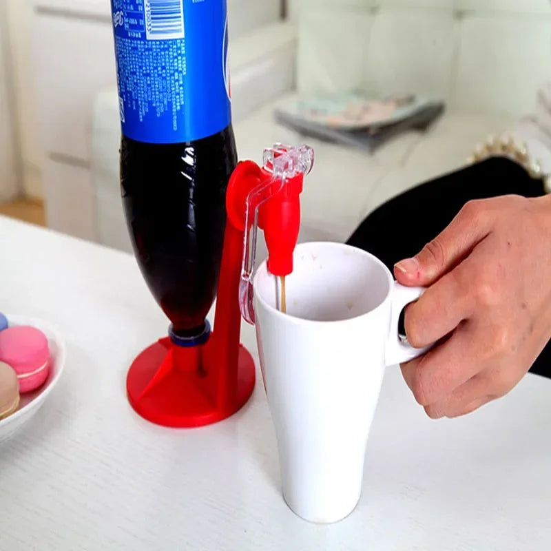 Soda Beverage Dispenser Bottle Coke Upside down Drinking Water Dispense Machine Switch for Gadget Party Home Bar Water Pitcher